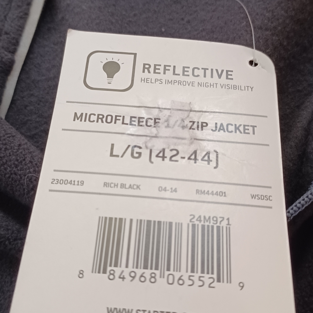 Starter Microfleece Zip Jacket Size Large (42-44)… - image 4